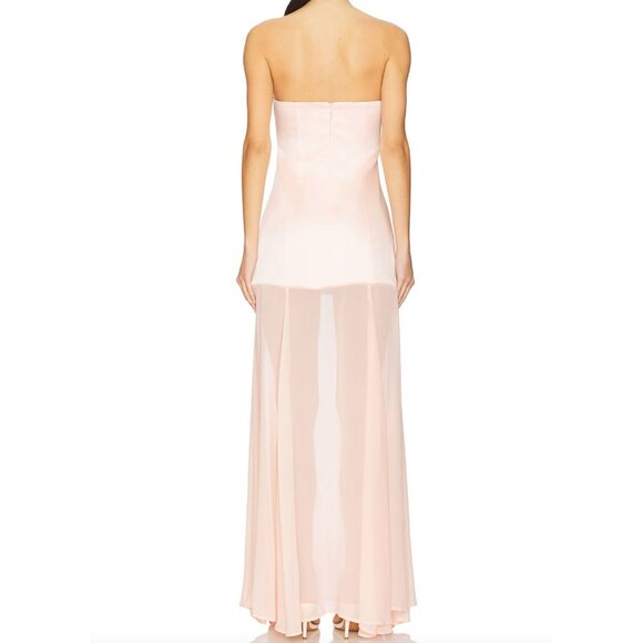 Bubish luxe Jasmine Strapless Gown - Peach Pink NWT - Size M - Picture 2 of 9